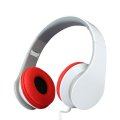 Mengalahkan headphone on-ear kabel mikrofon bawaan