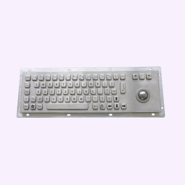 Teclado de quiosco de metal USB con trackball