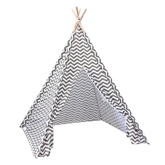 Wholesale High Quality Customizable White Indoor/Outdoor Kids Teepee Tent