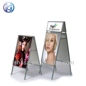 Classic practical pavement sign metal frame