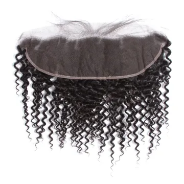 High Quality Swiss Lace Frontal 13x4 With Baby Hair Wholesale 4x4 2x6 5x5 13x6 6x6 7x7 360 Lace Kinky Curly Indian Hair Frontal