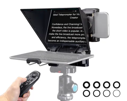 FEELWORLD 8-inch Built-In Prompter Computer Dual Screen Teleprompter Monitor