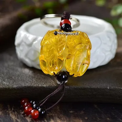 Natural Stone Crystal Crafts: Amethyst, Citrine, and Pixiu Carvings for Healing Stones and Gifts