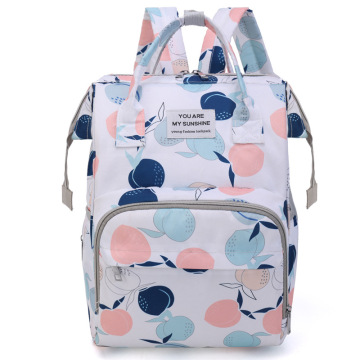 Cute Printing Mommy Backpack: Large Capacity Waterproof Diaper Bag