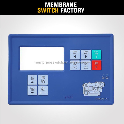 Membrane Switch Button Gradient color membrane keypad front panel Factory