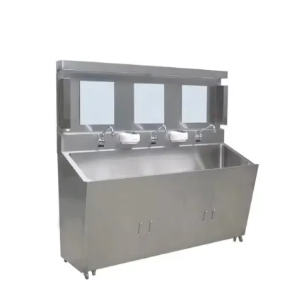 Stainless Steel Sink Cabinet Hand Washing Scrub Sink