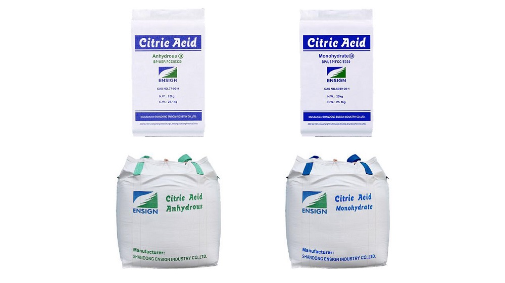 Citric Acid Monohydrate White Powder