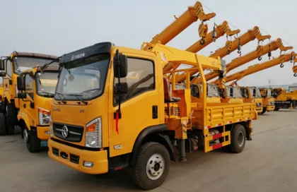 China Flatbed Truck With Crane 2Ton Truck Mounted Crane Palfinger Telescopic Boom