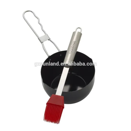 BBQ Sauce Pot and Basting Brush