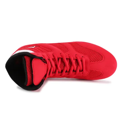 Wholesale High Quality Leather Boxing and Wrestling Shoes for Professionals
