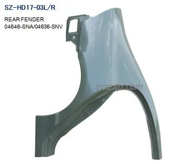 Steel Body Autoparts Honda 2006-2011 CIVIC REAR FENDER