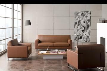 high quality danish modern leather sofa
