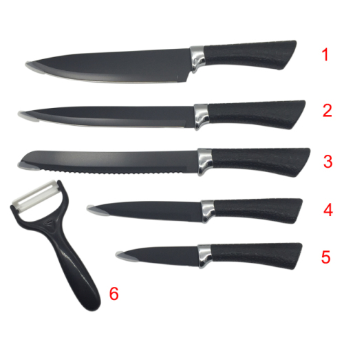 Professional Chef Knives Set with Peeler