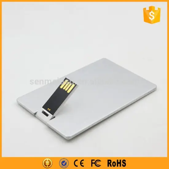 promotional metal card usb flash drives 1gb 2gb 4gb 8gb 16gb 32gb64gb