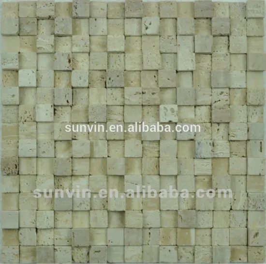 irregular shape natural stone marble mosaic tile