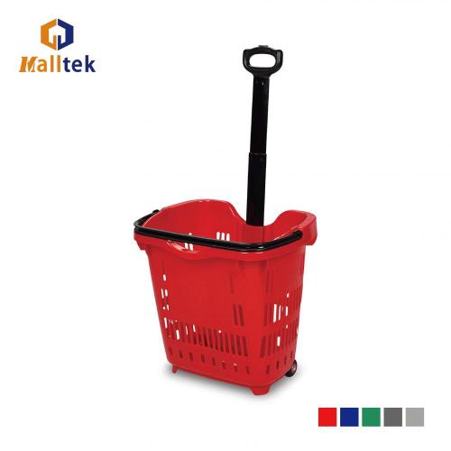 New design large capacity shopping basket trolley