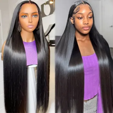 Wholesale Raw Vietnamese Glueless Full HD Lace Front Straight Long Hair Wigs