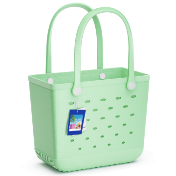 Top Quality Waterproof Silicone EVA Ladies' Handbag for Shopping and Beach