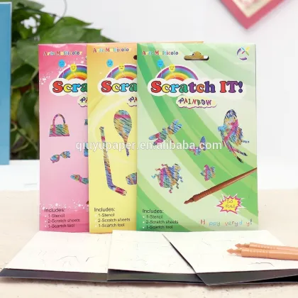 Magic Scratch Art Stencil scratch art cards