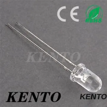 5mm Round Water Clear Lens Long legs Blue High Bright Led Diode