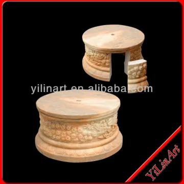Marble Column Sculpture, Stone Statue Base YL-L134