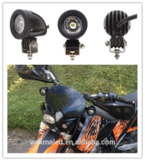Motorcycle Bike Light 10W Cre-e Bike led light lamp Spot LED Work Light 10 Degree Driving Light for Jee-p Boat SUV Truck