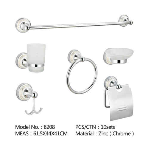 Bathroom Accessories Chrome Plated Zinc Alloy Wall Mounted