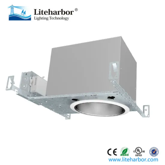 Squre LED 6 Inch Horizontal Compact Fluorescent Commercial Recessed Downlight Housing