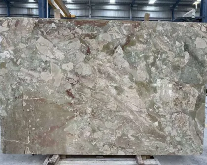 Customized Cream Marble Slab Ceppo Romano for Modern Villa Countertops with 1-Year Warranty