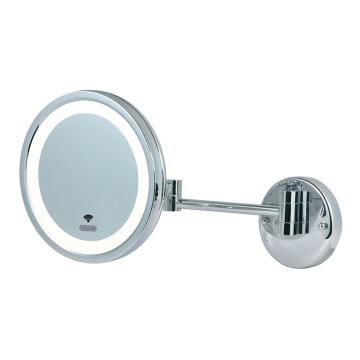 Lighted sensor makeup mirror