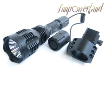 gun mounted cree led powerful hunting flashlight