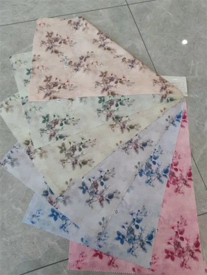 4 Way Stretch Spandex Polyester Chenille Printed Fabric