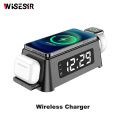 3 in 1 Charging Station Alarm Clock with 3 in 1 wireless charger Factory