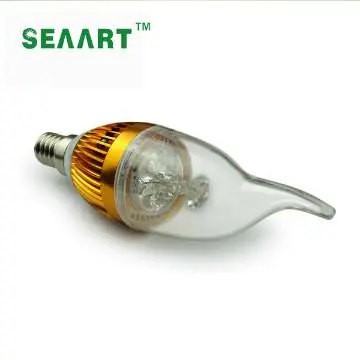 3*1W candle 240LM 3W led candle light