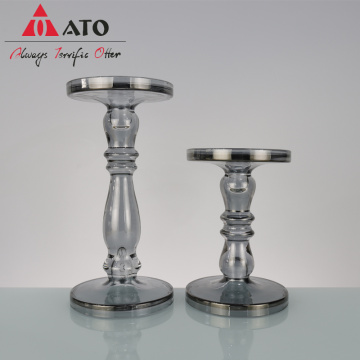 ATO Crystal Glass Candle Holder for Home Decor