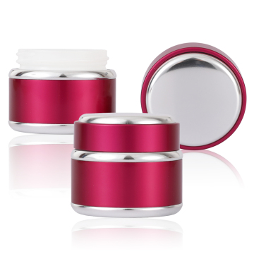 Barattoli cosmetici personalizzabili: contenitori per crema per la faccia in alluminio rotondo con coperchi a vite di varie dimensioni (5G, 15G, 30G, 50G)