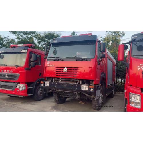 Howo Double Row Off-Road Truk Pemadam Kebakaran Besar