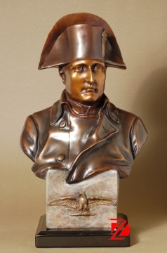 Napoleon bronze bust with eagle sculpture for home decor