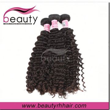 High quality 100% cheap weft brazilian deep curly hair extension