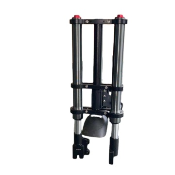 11-Inch Dual Pole Dual Drive Electric Scooter Kit with Forged Die-Cast Aluminum Alloy Front Fork and Telescopic Folding Riser