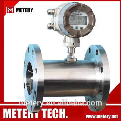 oil gas diesel fuel turbine flow meter turbine type flow sensor