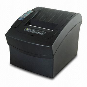 Receipt Printer with 24V DC/2A Power Supply and 83mm Diameter, Measures 145 x 186 x 140mm