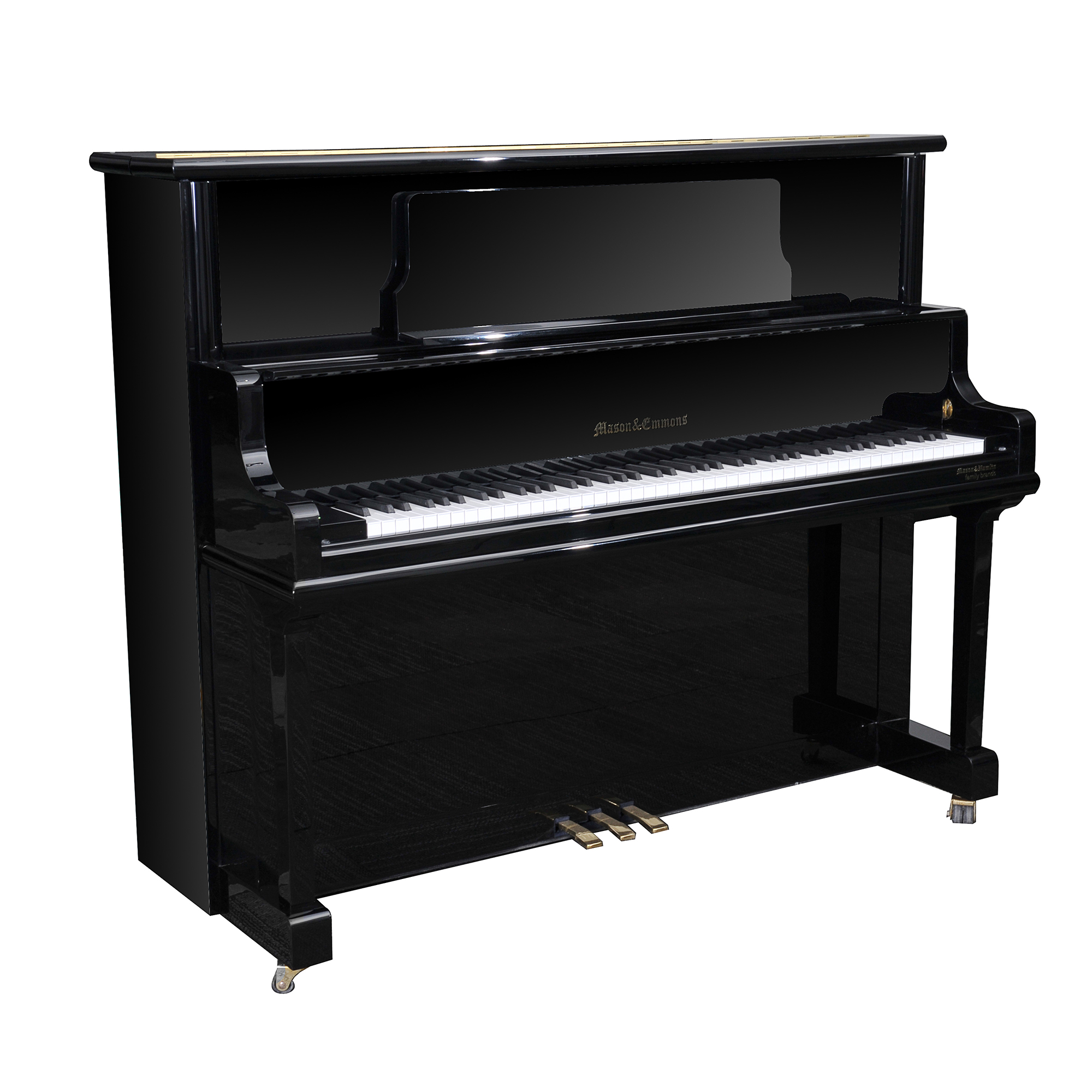 Genri Xo&#39;lak M-126b tik pianino qora parlatli uy 126CM