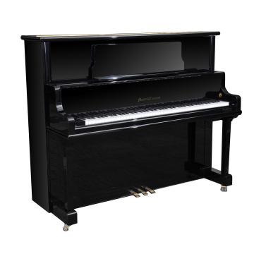 Henry Hamlin M-126B Upright Piano Black Polished Home 126cm