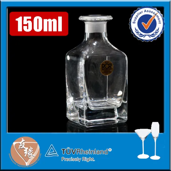 150ml square super flint glass cork top aroma diffuser bottle