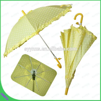 ultraviolet rays protection cute lace safety auto open straight rain umbrella children umbrella