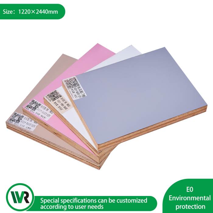 Panel de puerta de gabinete de PET con núcleo de madera contrachapada