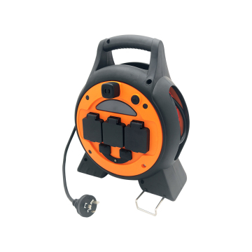 Camping Caravan Electrics: Mobile Mains Power Roller Kit with LED Light and USB Ports