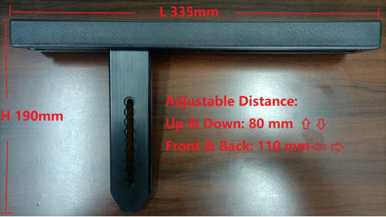 Adjustable Wheelchair Armrest with PU Pad