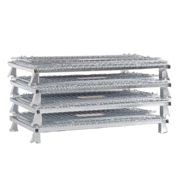 Foldable Storage Cage with Forklift Porter